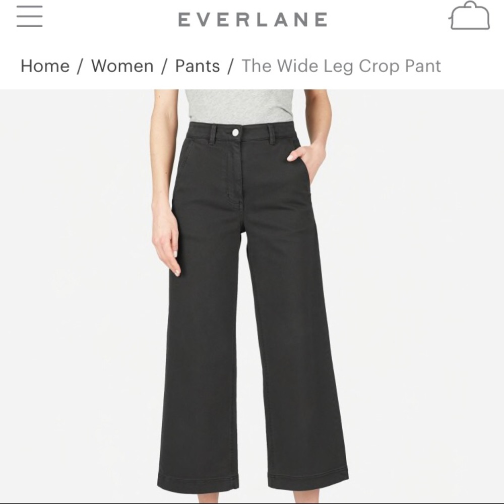 Everlane Wide Leg Crop Pant